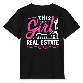 Immobilienmakler - Stanley/Stella Kinder T-Shirt MINI CREATOR  - Schwarz - Vorne - Mikhail (115cm)