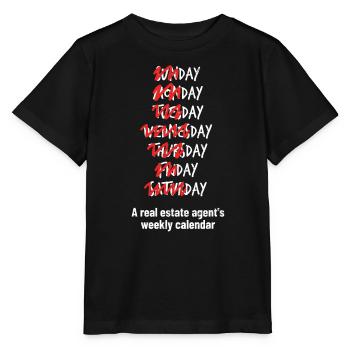 Immobilienmakler - Stanley/Stella Kinder T-Shirt MINI CREATOR  - Schwarz - Vorne - Mikhail (115cm)