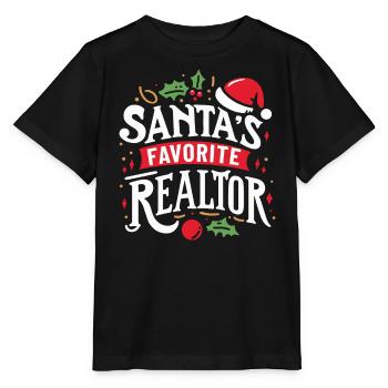 Real Estate Agent Real Estate Agent Gift - Stanley/Stella MINI CREATOR Kids’ T-Shirt - black - Front - Mikhail (115cm)