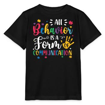 Autisme - T-shirt bio MINI CREATOR Stanley/Stella Enfant - noir - Devant - Mikhail (115cm)
