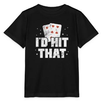 Black Jack Blackjack Kartenspiel Casino Geschenk - Stanley/Stella Kinder T-Shirt MINI CREATOR  - Schwarz - Vorne - Mikhail (115cm)