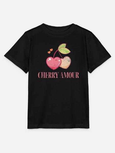 Kirsche - Stanley/Stella Kinder T-Shirt MINI CREATOR - Schwarz