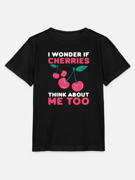 Kirsche Kirschbaum Kirschblüte Frucht Geschenk - Stanley/Stella Kinder T-Shirt MINI CREATOR  - Schwarz