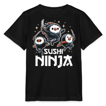 Sushi - T-shirt bio MINI CREATOR Stanley/Stella Enfant - noir - Devant - Mikhail (115cm)
