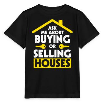 Immobilienmakler - Stanley/Stella Kinder T-Shirt MINI CREATOR  - Schwarz - Vorne - Mikhail (115cm)