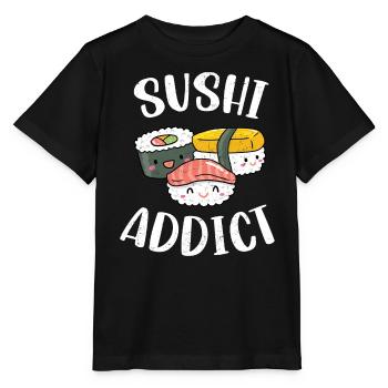Sushi - T-shirt bio MINI CREATOR Stanley/Stella Enfant - noir - Devant - Mikhail (115cm)