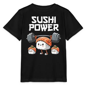Sushi - T-shirt bio MINI CREATOR Stanley/Stella Enfant - noir - Devant - Mikhail (115cm)