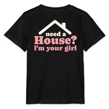 Real Estate Agent Real Estate Agent Gift - Stanley/Stella MINI CREATOR Kids’ T-Shirt - black - Front - Mikhail (115cm)