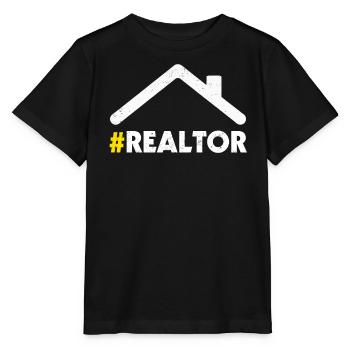 Immobilienmakler - Stanley/Stella Kinder T-Shirt MINI CREATOR  - Schwarz - Vorne - Mikhail (115cm)