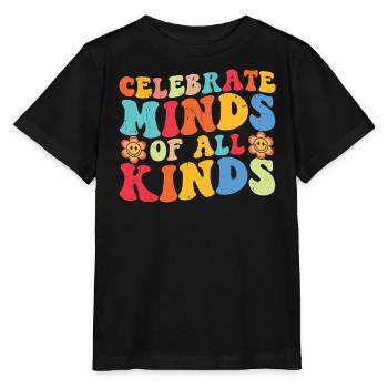 Autisme - T-shirt bio MINI CREATOR Stanley/Stella Enfant - noir - Devant - Mikhail (115cm)