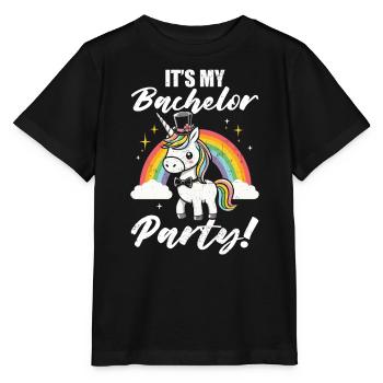 Junggeselle Jungesellenabschied - Stanley/Stella Kinder T-Shirt MINI CREATOR  - Schwarz - Vorne - Mikhail (115cm)