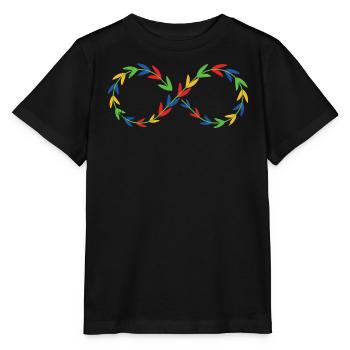 Autisme - T-shirt bio MINI CREATOR Stanley/Stella Enfant - noir - Devant - Mikhail (115cm)