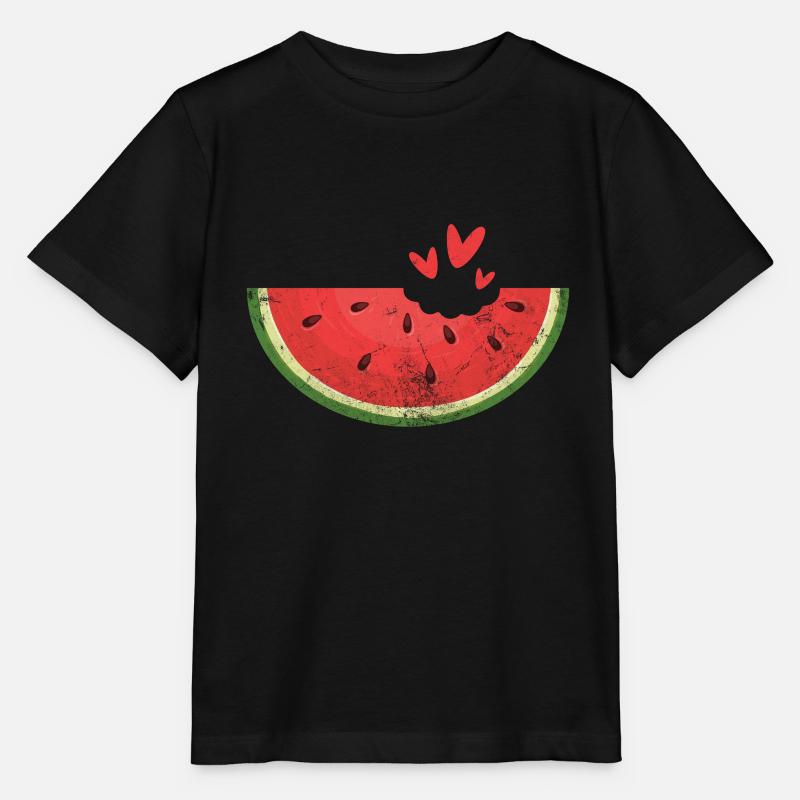 Wassermelone - Stanley/Stella Kinder T-Shirt MINI CREATOR  - Schwarz