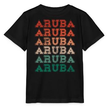 Aruba - Stanley/Stella Kinder T-Shirt MINI CREATOR  - Schwarz - Vorne - Mikhail (115cm)