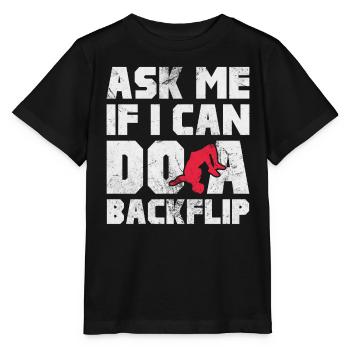 Backflip - Stanley/Stella Kinder T-Shirt MINI CREATOR  - Schwarz - Vorne - Mikhail (115cm)