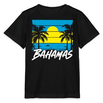 Bahamas Île des Caraïbes Cadeau d’été de l’Atlantique - T-shirt bio MINI CREATOR Stanley/Stella Enfant - noir - Devant - Mikhail (115cm)