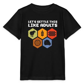 Jeu de société Jeux de société Jeux de nuit Jeux Cadeau - T-shirt bio MINI CREATOR Stanley/Stella Enfant - noir - Devant - Mikhail (115cm)
