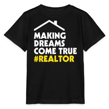 Immobilienmakler - Stanley/Stella Kinder T-Shirt MINI CREATOR  - Schwarz - Vorne - Mikhail (115cm)