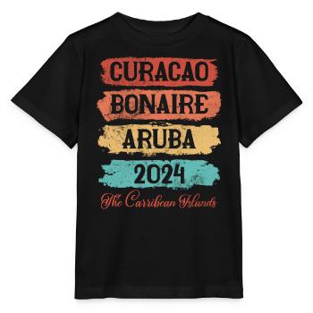 Aruba - Stanley/Stella Kinder T-Shirt MINI CREATOR  - Schwarz - Vorne - Mikhail (115cm)