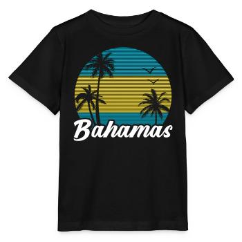 Bahamas Île des Caraïbes Cadeau d’été de l’Atlantique - T-shirt bio MINI CREATOR Stanley/Stella Enfant - noir - Devant - Mikhail (115cm)