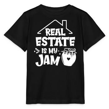Real Estate Agent Real Estate Agent Gift - Stanley/Stella MINI CREATOR Kids’ T-Shirt - black - Front - Mikhail (115cm)