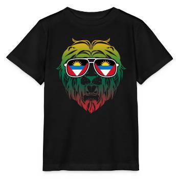 Antigua-Barbuda Île des Caraïbes Cadeau de vacances - T-shirt bio MINI CREATOR Stanley/Stella Enfant - noir - Devant - Mikhail (115cm)