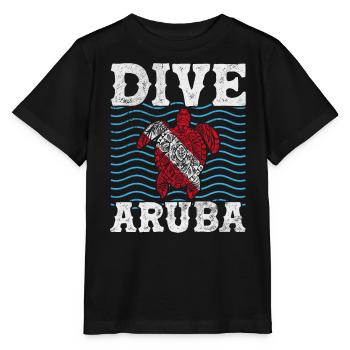 Aruba - Stanley/Stella Kinder T-Shirt MINI CREATOR  - Schwarz - Vorne - Mikhail (115cm)
