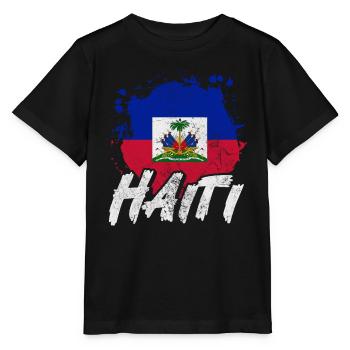 Haiti - Stanley/Stella MINI CREATOR Kids’ T-Shirt - black - Front - Mikhail (115cm)