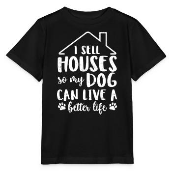 Immobilienmakler - Stanley/Stella Kinder T-Shirt MINI CREATOR  - Schwarz - Vorne - Mikhail (115cm)