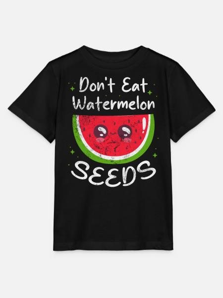 Wassermelone - Stanley/Stella Kinder T-Shirt MINI CREATOR - Schwarz