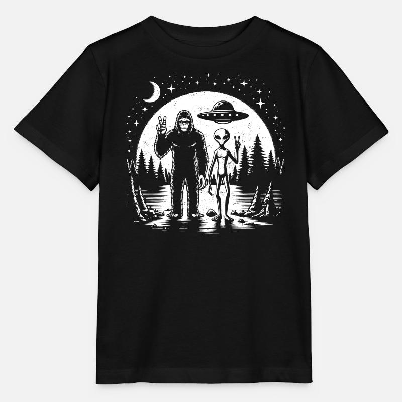 Alien - Stanley/Stella Kinder T-Shirt MINI CREATOR  - Schwarz