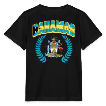 Bahamas Île des Caraïbes Cadeau d’été de l’Atlantique - T-shirt bio MINI CREATOR Stanley/Stella Enfant - noir - Devant - Mikhail (115cm)