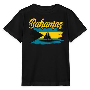 Bahamas Île des Caraïbes Cadeau d’été de l’Atlantique - T-shirt bio MINI CREATOR Stanley/Stella Enfant - noir - Devant - Mikhail (115cm)