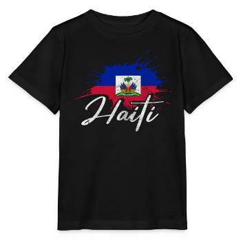 Haiti - Stanley/Stella MINI CREATOR Kids’ T-Shirt - black - Front - Mikhail (115cm)