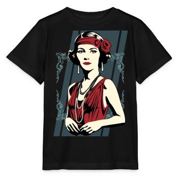 Flappers Girls AURORE - Stanley/Stella MINI CREATOR Kids’ T-Shirt - black - Front - Mikhail (115cm)