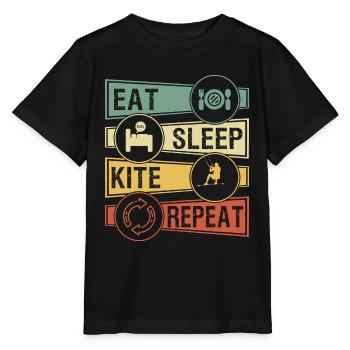 Kiter - Stanley/Stella Kinder T-Shirt MINI CREATOR  - Schwarz - Vorne - Mikhail (115cm)