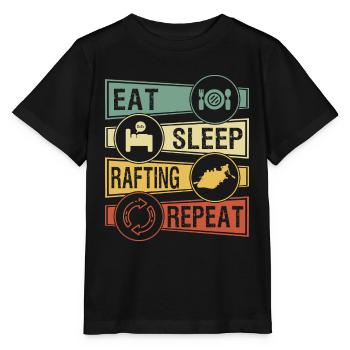 rafting - Stanley/Stella MINI CREATOR Kids’ T-Shirt - black - Front - Mikhail (115cm)