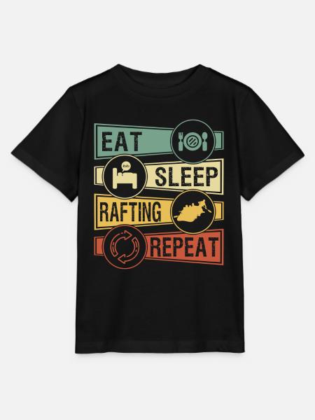 Rafting - Stanley/Stella Kinder T-Shirt MINI CREATOR - Schwarz