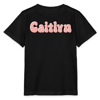Mädchenname Caitlyn Retro Vorname Caitlyn Paar - Stanley/Stella Kinder T-Shirt MINI CREATOR  - Schwarz - Vorne - Mikhail (115cm)