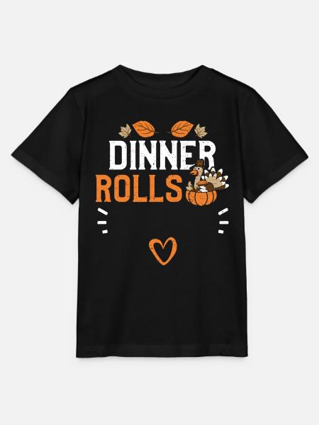 Dinner Rolls - Thanksgiving - Stanley/Stella Kinder T-Shirt MINI CREATOR - Schwarz