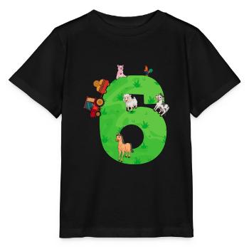 Cadeau pour enfants de 6e anniversaire - T-shirt bio MINI CREATOR Stanley/Stella Enfant - noir - Devant - Mikhail (115cm)