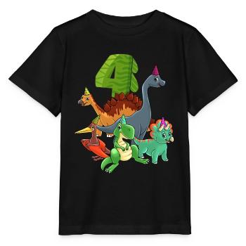 Dinos 4 ans garçon 4 ans Trex - T-shirt bio MINI CREATOR Stanley/Stella Enfant - noir - Devant - Mikhail (115cm)