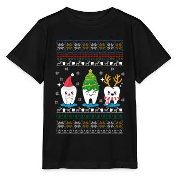 TOOTH CHRISTMAS - Stanley/Stella MINI CREATOR Kids’ T-Shirt - black - Front - Mikhail (115cm)