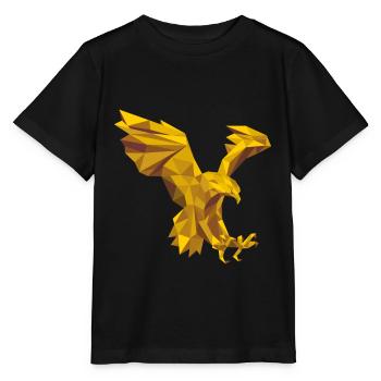 aigle géométrique - T-shirt bio MINI CREATOR Stanley/Stella Enfant - noir - Devant - Mikhail (115cm)