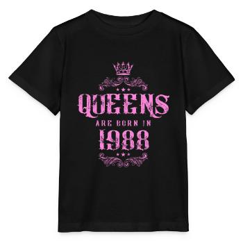 born in 1988 - Stanley/Stella MINI CREATOR Kids’ T-Shirt - black - Front - Mikhail (115cm)