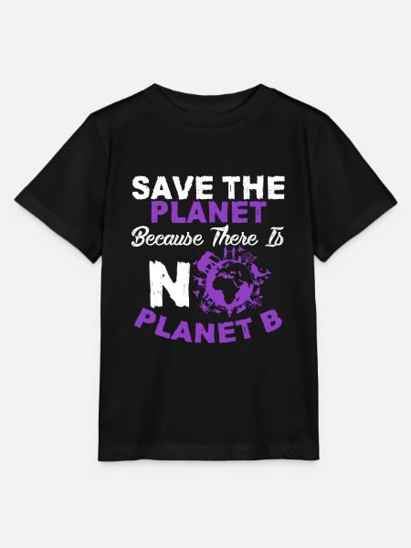 umweltschutz planet b - Stanley/Stella Kinder T-Shirt MINI CREATOR - Schwarz