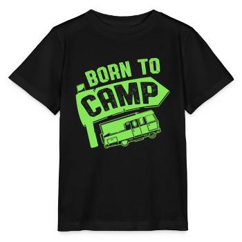 né au camp - T-shirt bio MINI CREATOR Stanley/Stella Enfant - noir - Devant - Mikhail (115cm)