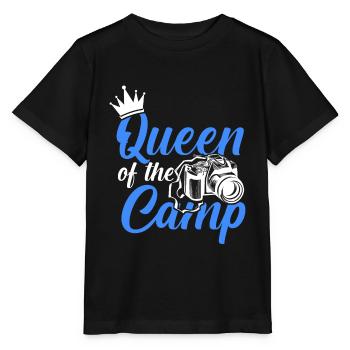 queen camp camping - Stanley/Stella MINI CREATOR Kids’ T-Shirt - black - Front - Mikhail (115cm)