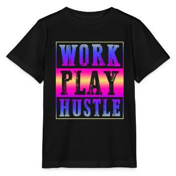 arbeit hustle - Stanley/Stella Kinder T-Shirt MINI CREATOR  - Schwarz - Vorne - Mikhail (115cm)