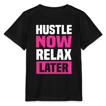 hustle se détendre plus tard - T-shirt bio MINI CREATOR Stanley/Stella Enfant - noir - Devant - Mikhail (115cm)